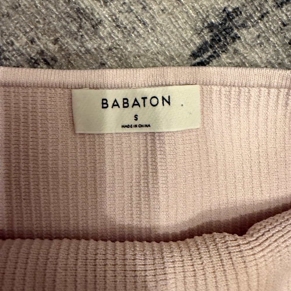 Babaton Pink Ribbed Knit Top - Picture 6 of 7